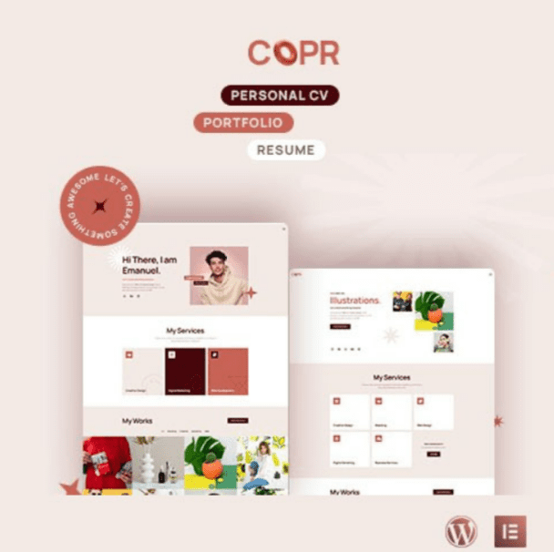 Copr – One Page Personal Portfolio, CV and Resume WordPress Theme Copr – One Page Personal Portfolio, CV and Resume WordPress Theme