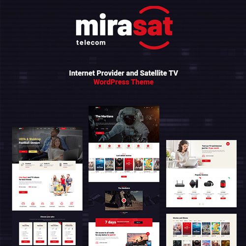 Mirasat- Mirasat – Internet Provider and Satellite TV WordPress Theme
